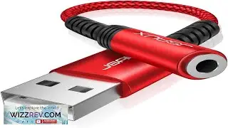 JSAUX USB to 3.5mm Jack Audio AdapterUSB to Audio Jack Adapter Headset