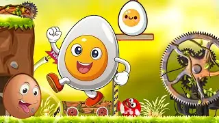 Big Red Ball 4 vs Egg Ball All Level Mixup Stage 36