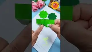FOUR LEAF  CLOVER BOOKMARK #shorts