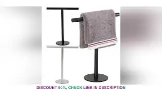 Stainless Steel Towel Rack Free Standing T-Shape Towel Bar Rack Bath Towel Bar Stand for Bathroom Ki