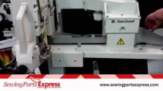 Union Special BC211P15-1 with Foldover Power Infeeder for closing Bags at High sPeed