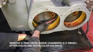 Atlas Copco ZR132 80,000 Hour overhaul tear down video Ztechnique.co.uk