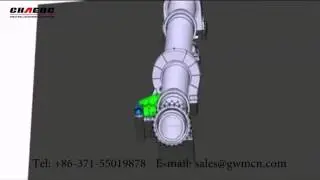 Rotary kiln working process