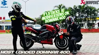 ₹ 1.5 Lacks Modifications on Dominar 400 🤯 | Bajaj Dominar 400 with Akrapovic Full System Sound 💥