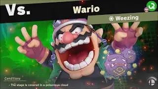 Super Smash Bros Ultimate : vs Wario (Unlocks: Weezing) World of Light - Adventure Mode