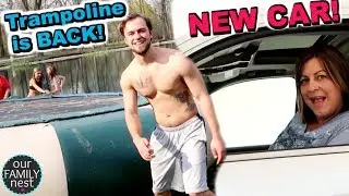 WE GOT A NEW CAR!!! OUR POND TRAMPOLINE IS BACK!!