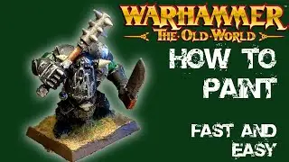 Как быстро и легко покрасить толпу чёрных орков из Warhammer Old World