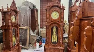 Giao đi Quảng Ninh : Cây tứ trụ 2m3 lắp phụ kiện đồng - gỗ hương đá vân veo tuyển chọn - giá xưởng