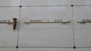Actor Robert Bice Grave Eternal Valley Memorial Park Newhall LA California USA June 4, 2021