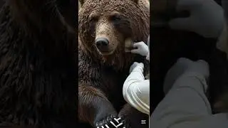A Bear is covered in parasites. #ai #animals #wildliferescue #animalrescue #bear #bearrescue
