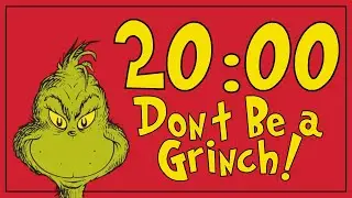 🎄😈 20-Minute Grinch-Style Countdown Timer | Fun Holiday Classroom Visual Timer for Kids