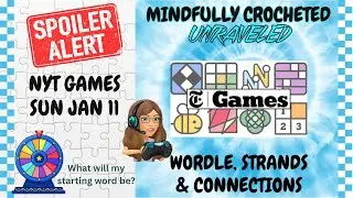 Unraveling #nytgames for Jan. 11, 2026 #wordle #strands #connections #spoilers #wordgames #games