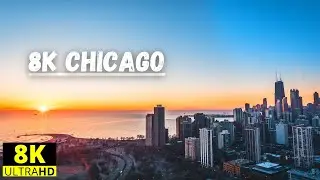 8K Chicago - The Windy City | Mind Blowing SUHD HDR Aerial Drone Footage.