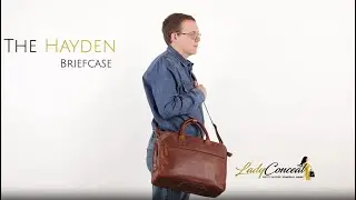Hayden Briefcase by Lady Conceal | Leather, RFID Protection & Concealed Carry
