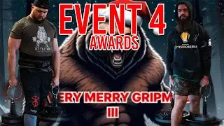 STRONGMAN GRIP COMP || EVENT 4 || DINNIE HOLD + AWARDS || MERRY GRIPMAS 3