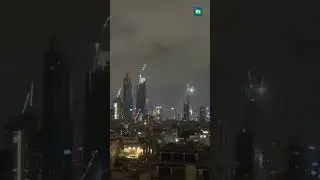 Explosions light up sky over Tel Aviv as Iran announces another round of missiles#israeliranconflict