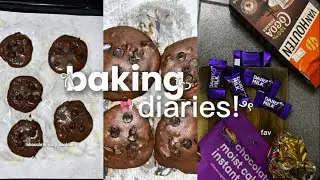 Baking cookies🍪🫧 ll #baking #cookies #studentlife #vlog 