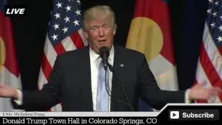 Donald Trump Town Hall in Colorado Springs [ AMAZING MUST WATCH ] Co HIGH ENERGY FULL SPEE