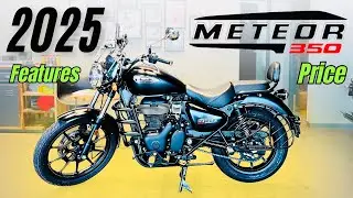 2025 Royal Enfield Meteor 350 Black Colour Full Review ✅ Price & Features ❤️ Best Bike In Segment