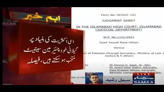 Senate chairman election: Verdict reserved on maintainability of Gillani&rsquo;s plea - Breaking News