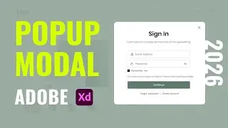 How to design a Popup Modal | Adobe  XD #uiux #logo #tutorial #designskills