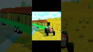 🚜 Swaraj Tractor Ki Zabardast Power &ndash; Do Do Trolley Ko Aasani Se Khicha 💪 #gaming #tractor