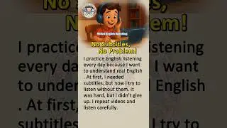 🎧 No Subtitles, No Problem! #shorts #english #englishlearning  #englishspeaking #englishgrammar