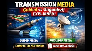 Transmission Media Explained | Guided vs Unguided Media | Computer Networks