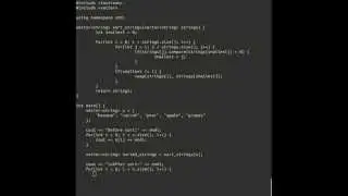 Sorting Strings: Selection Sort