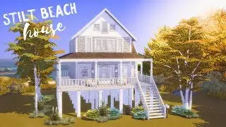 Stilt Beach House 🏖 // Sims 4 Speed Build