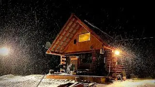-32 ALONE at my cabin | DANGEROUSLY COLD
