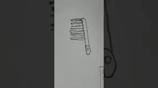 How to draw a easy comb 🪮 #art #draw #drawing #shorts ￼