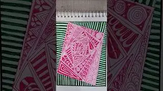 Very Simple Colorful drawing tutorial - #shorts #jkr360 #satisfying #drawing #tutorial #zentangle