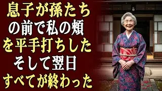 息子が孫たちの前で私の頬を平手打ちした。翌日、私は彼を自分の人生から消すことに決めた。