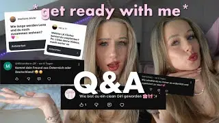 Q&A und get ready with me 🎀💕✨ clean girl makeup & lifestyle 