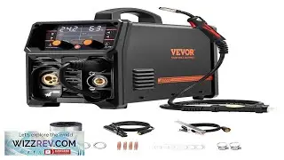 SucceBuy 5 in 1 MIG Welder 200Amp Pluse Mig Welding Machine Gas MIG Flux Core