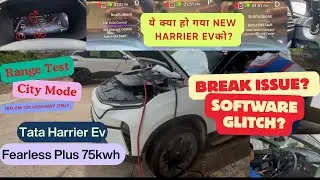 🚗 Tata Harrier EV Fearless Plus 75kWh | Brake Issue? Software Glitch & Real Range Test in City Mode