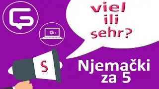 Njemački za 5: viel ili sehr (specijal)