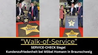 M&ouml;bel Homann - &bdquo;Walk-of-Service&ldquo;-Stern zum 80. Jubil&auml;um enth&uuml;llt