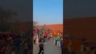 Farmer protest on Red Fort Delhi किसान लाइफ and only tractor lover and fully modified tractor