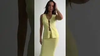 Butter Yellow) Spring Outfit, KnitSet, Matching Set, Maxi skirt Outfi... #2025trends #fallfashion