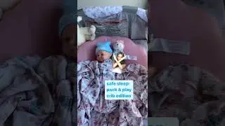Safe sleep is tough, but it&rsquo;s worth it! 😴 They should be alone, on their back, and in a clear crib.