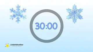 Winter 30 Minutes Classroom Countdown Timer For Kids With Calming Music | Classroom Visual Timer