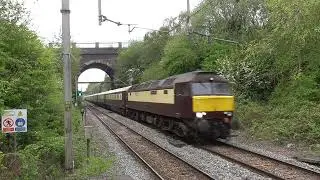 Tame Bridge Parkway Railway Station 57601+57313 WCR passing P2 on 1Z70 on 26th April 2025