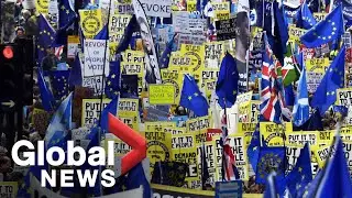 Anti-Brexit march takes over London
