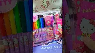 Hello Kitty Stationery Set ASMR #schoolsupplies #sanrio