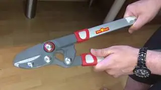Wolf-Garten 40 mm Power Cut Anvil Lopper unboxing and instructions