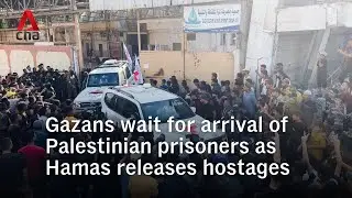 Gazans wait for arrival of Palestinian prisoners as Hamas releases hostages