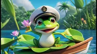 Sail the River Row Row Fun | Adventure Boat Song for Kids | Rowing Rhyme for Toddlers