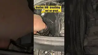 B48 дымит как старый грузовой поезд 🤦 #двигатель #сломанный #сапун #неисправный #bmwf30 #b48 #мех...